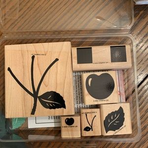 Very Cherry rubber stamp set